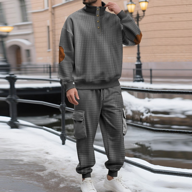 Men'S Fashion Loose Pants - Мужской осенний комплект KIDWHXR: модный свитшот