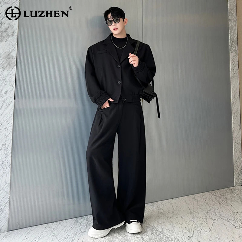 Men'S Fashion Loose Pants - Мужской весенний блейзер LUZHEN с воротником,