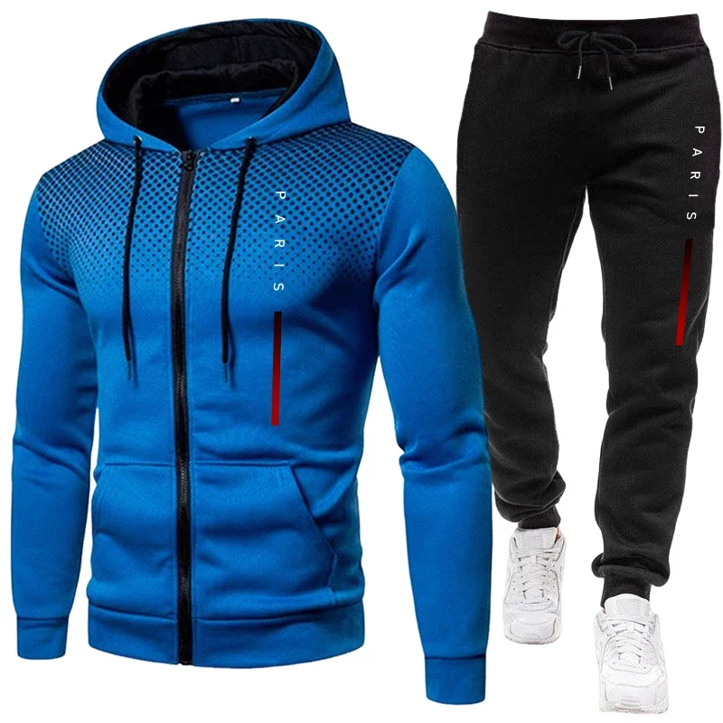 Men'S Fashion Usa - Осенне-зимний повседневный спортивный костюм с капюшоном