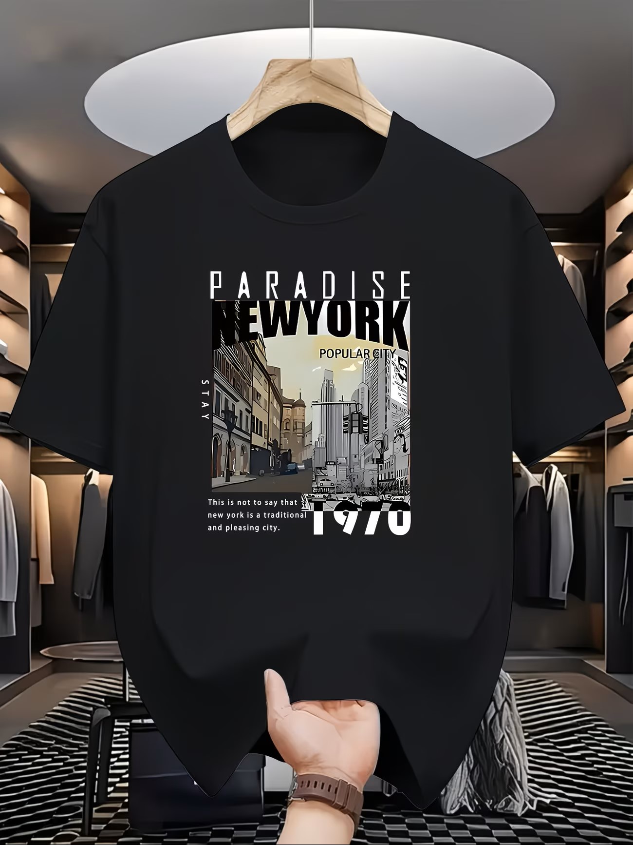 York Men'S Fashion - Мужская модная повседневная футболка с коротким