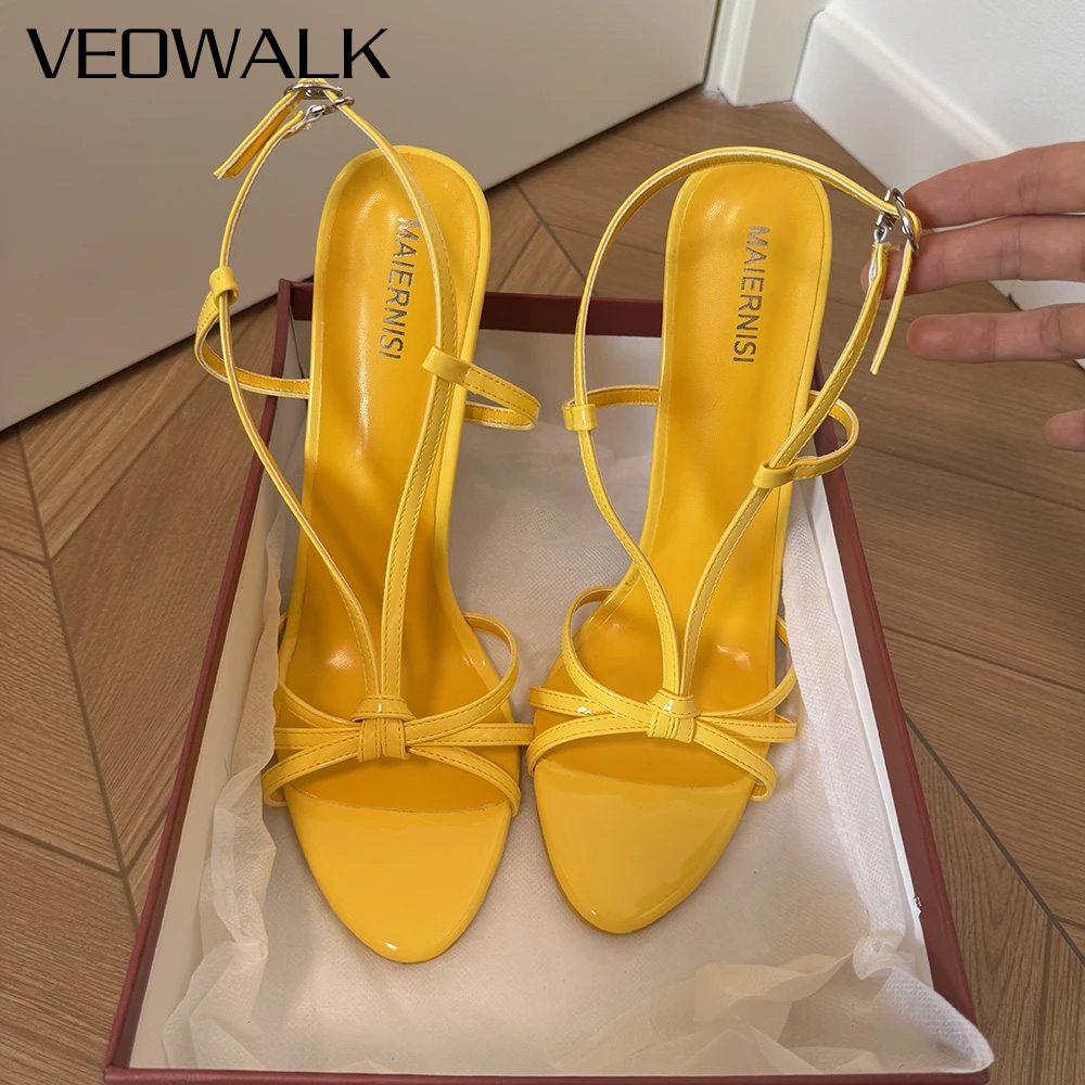Yellow Men'S Fashion - Модные сексуальные желтые босоножки на шпильке
