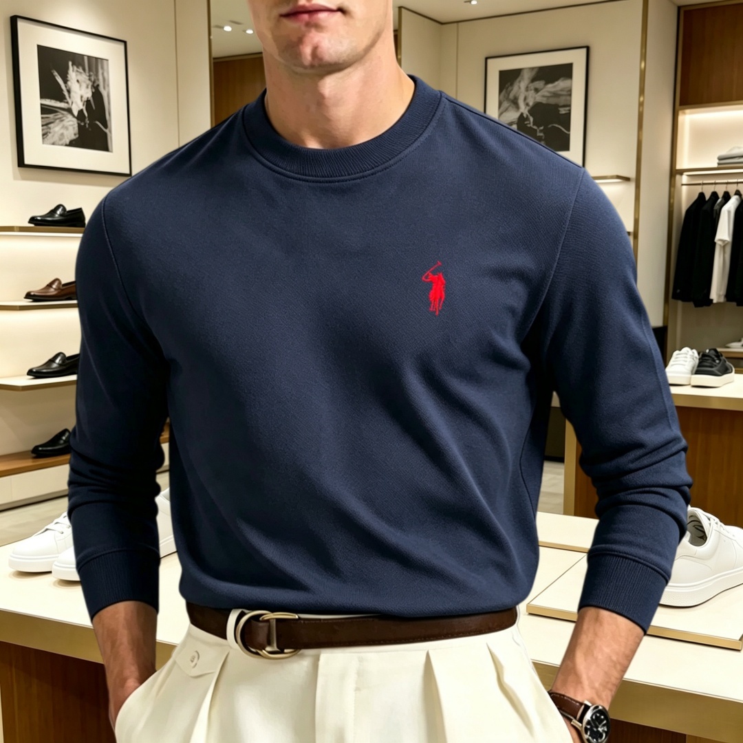 Fashion Mens Shirt - Мягкая хлопковая мужская футболка с длинным