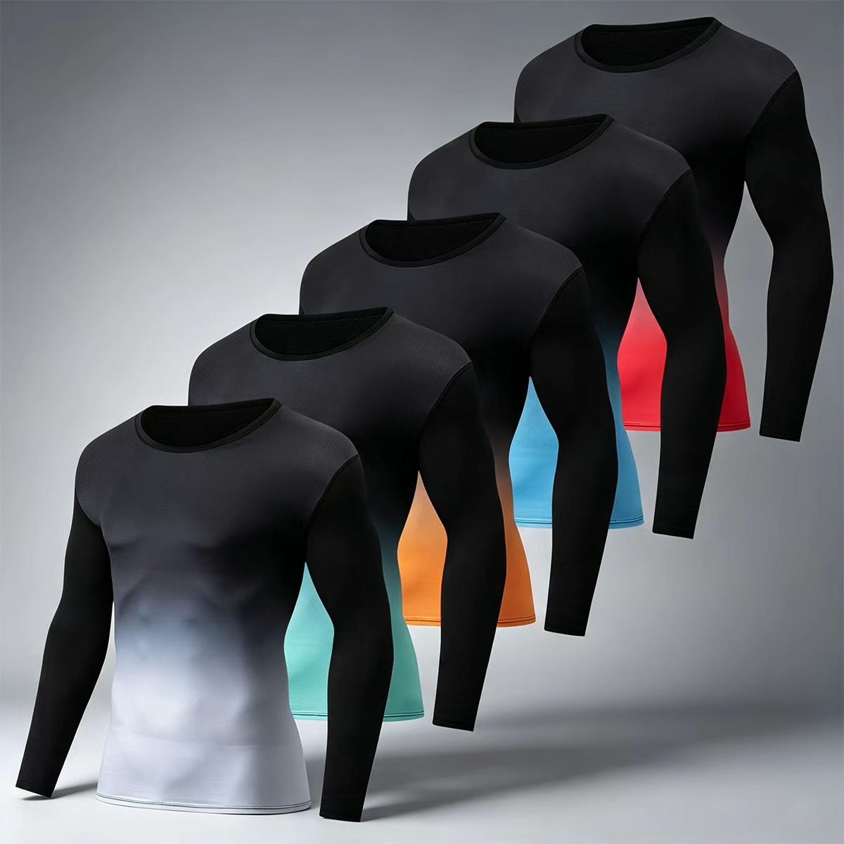 Fashion Mens Shirt - Осенне-зимний мужской и подростковый модный градиентный