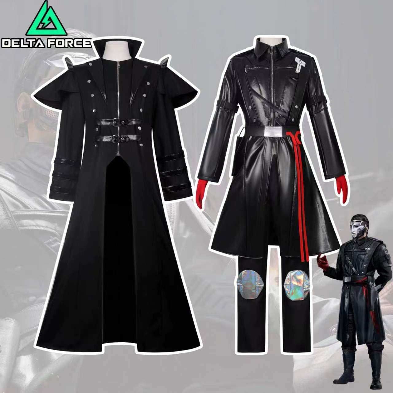 Trench Coat Men - Винтажный костюм для Хэллоуина в стиле