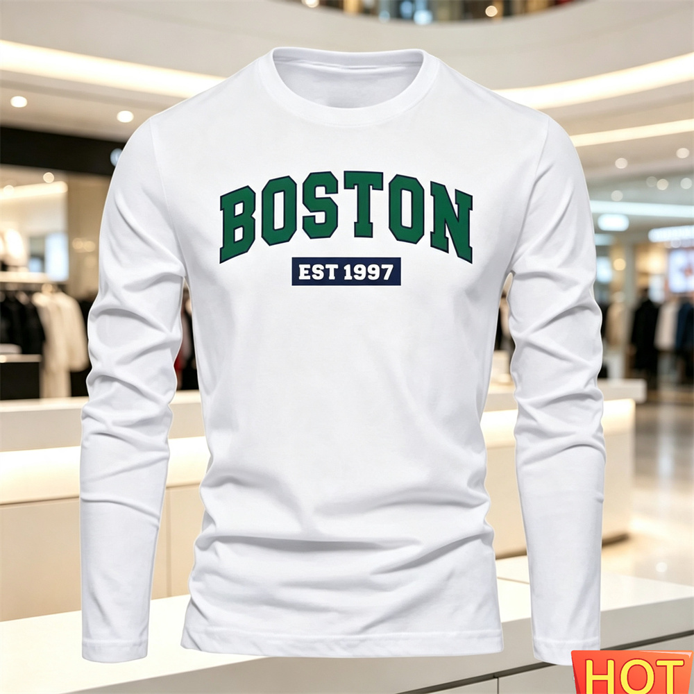 Fashion Mens Shirt - Мужская футболка с длинными рукавами на