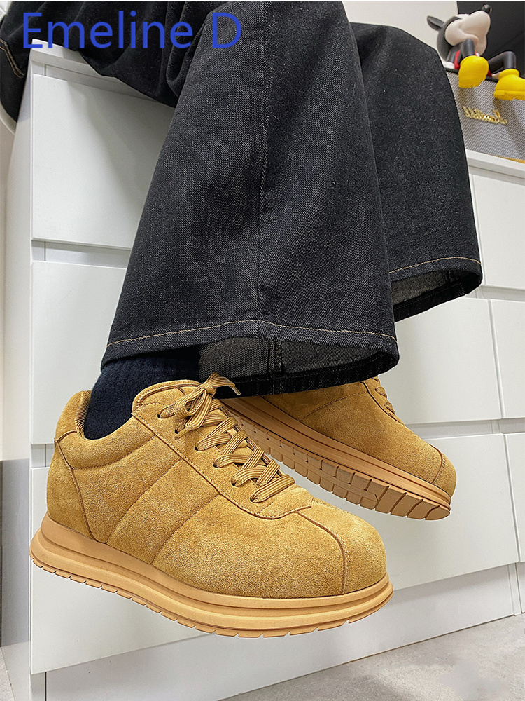 Yellow Men'S Fashion - Желтые туфли на толстой подошве со