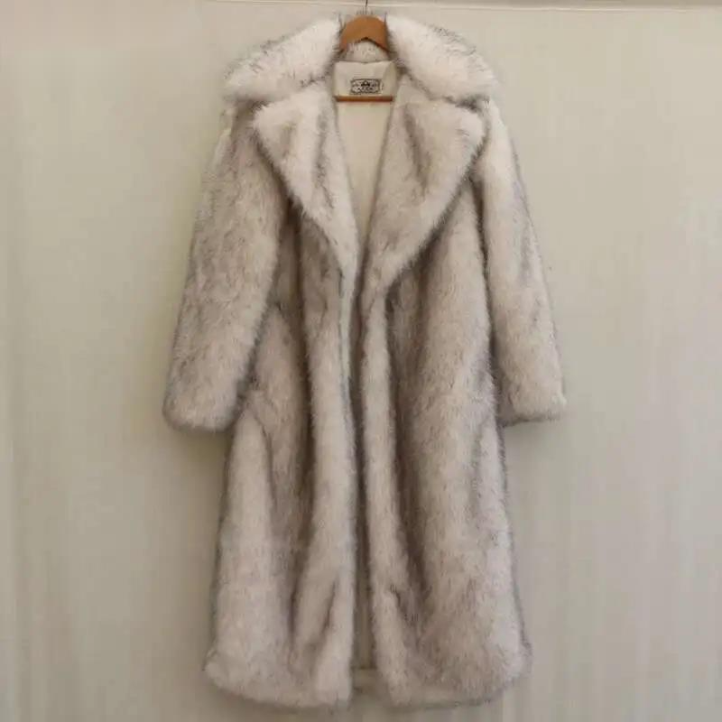 Men'S Fashion Korea - Мужская шуба из искусственного меха норки,