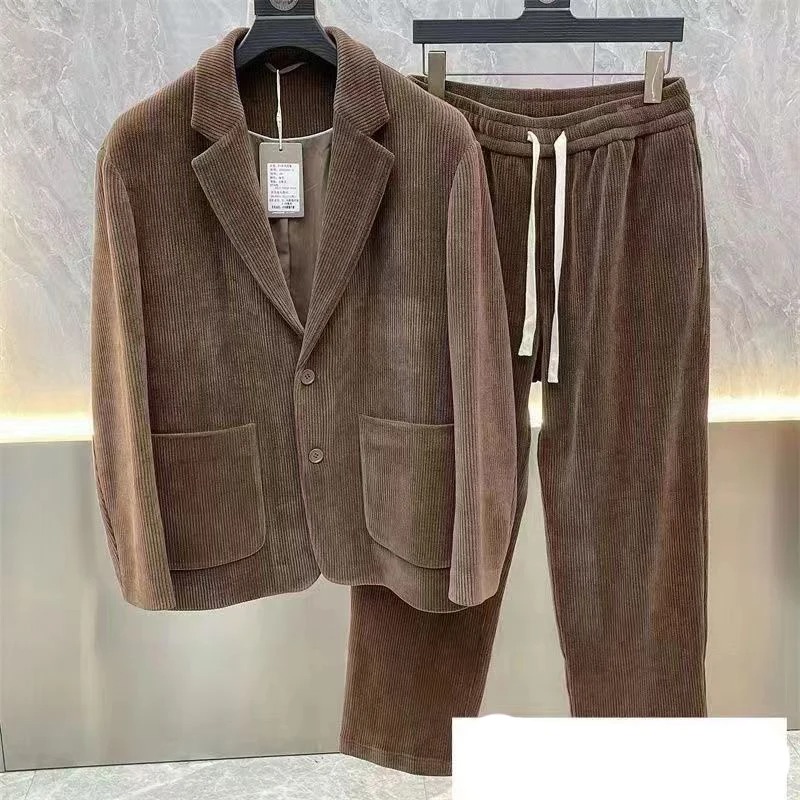Mens Fashion Blazer - Модный мужской костюм: весенне-осенний комплект из