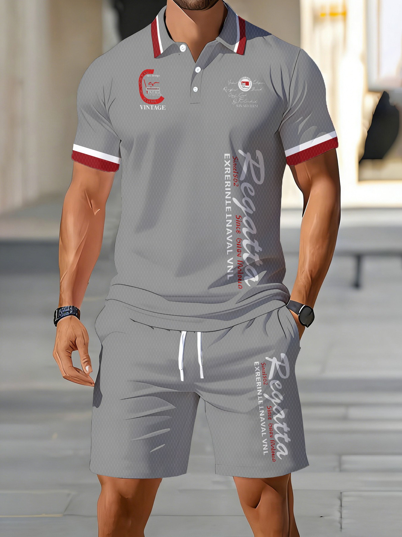 Men'S Fashion Polo Shirt - Новый летний мужской комплект поло 2026