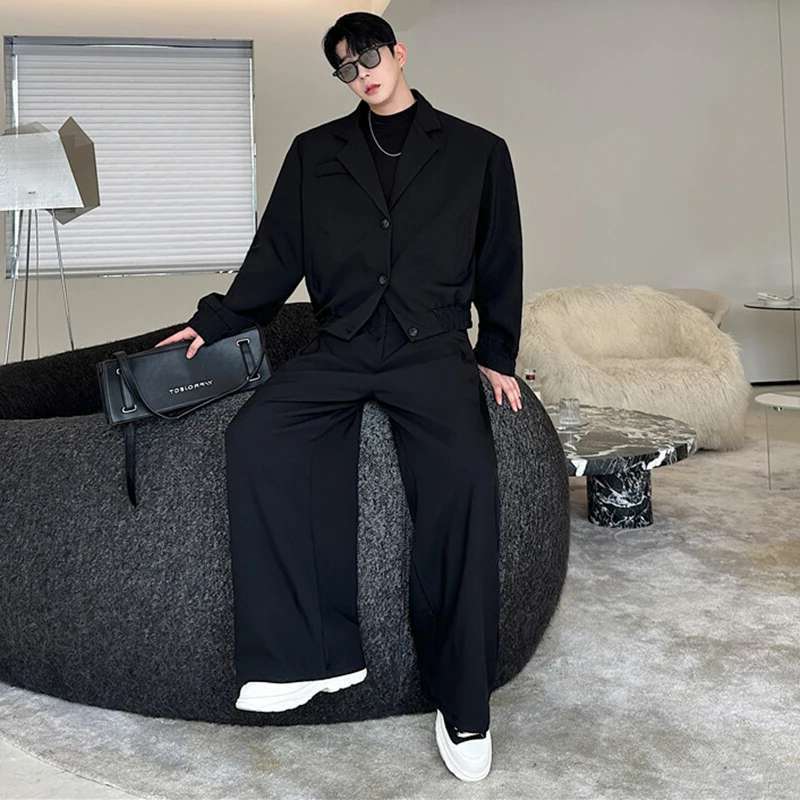Мужской весенний блейзер LUZHE – обзор и цена Men'S Fashion Loose Pants