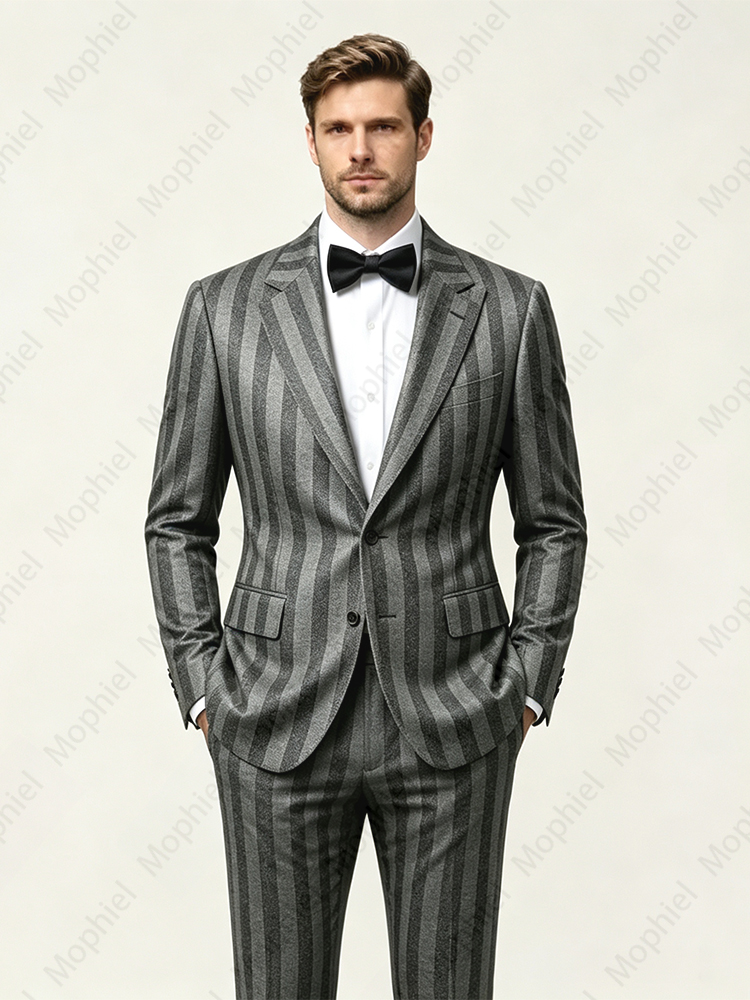 Черно-серый мужской костюм с л – обзор и цена Slim Fit Blazer Men