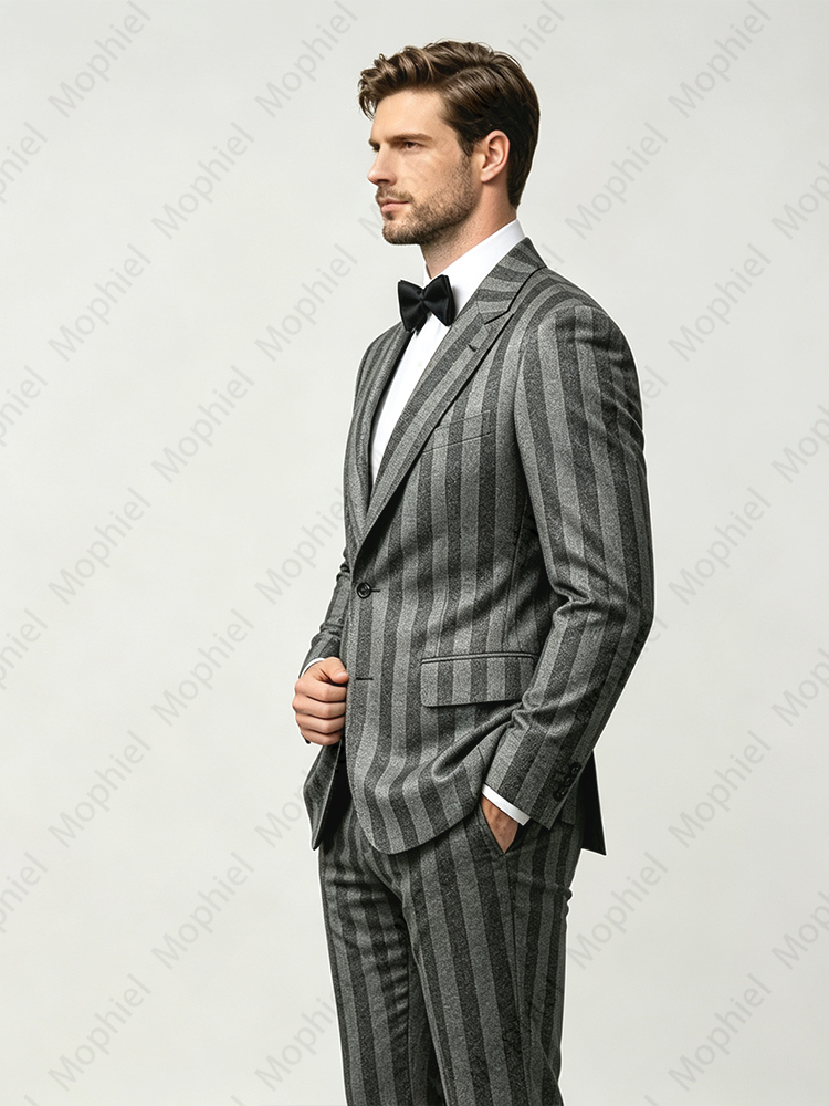 Черно-серый мужской костюм с л – обзор и цена Slim Fit Blazer Men