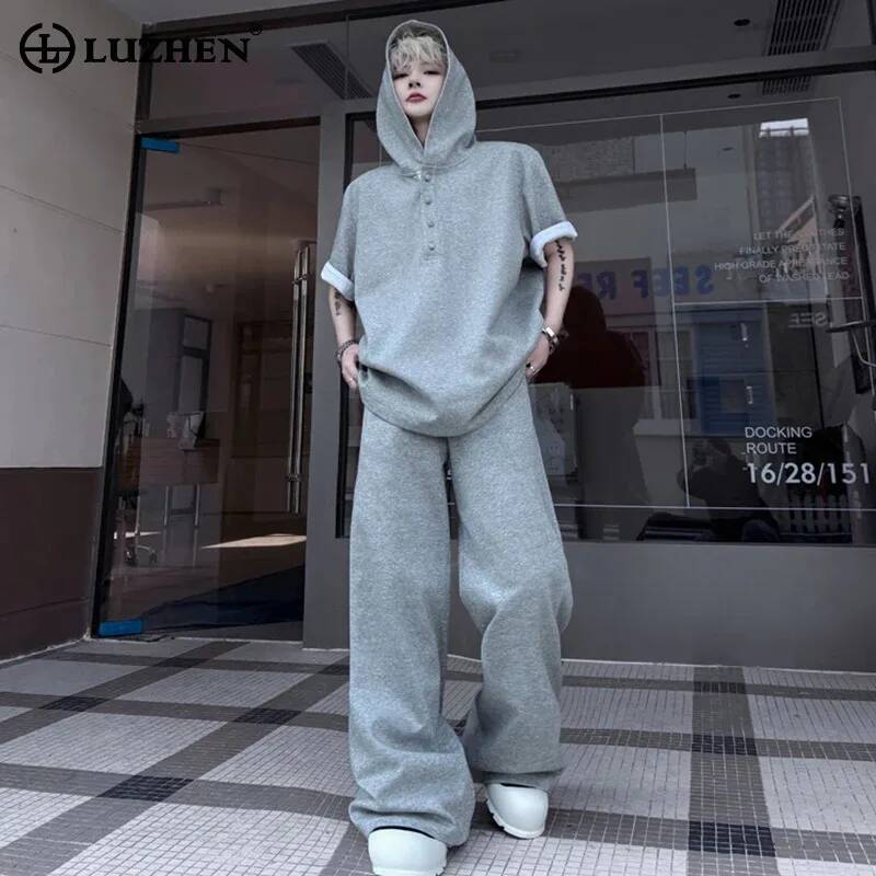 Оригинальный комплект LUZHEN:  – обзор и цена Men'S Fashion Loose Pants