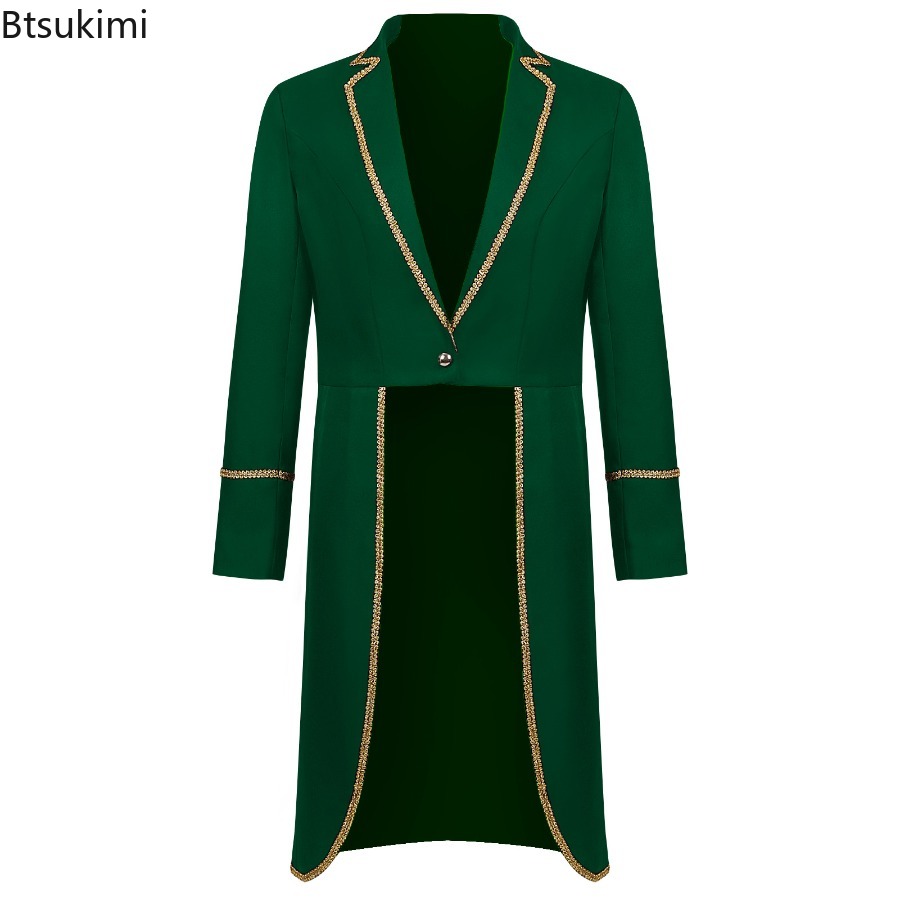 Новый мужской фрак с золотой о – обзор и цена Trench Coat Men