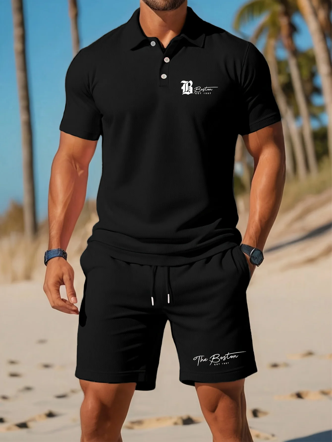 Летний новый мужской комплект  – обзор и цена Men'S Fashion Usa