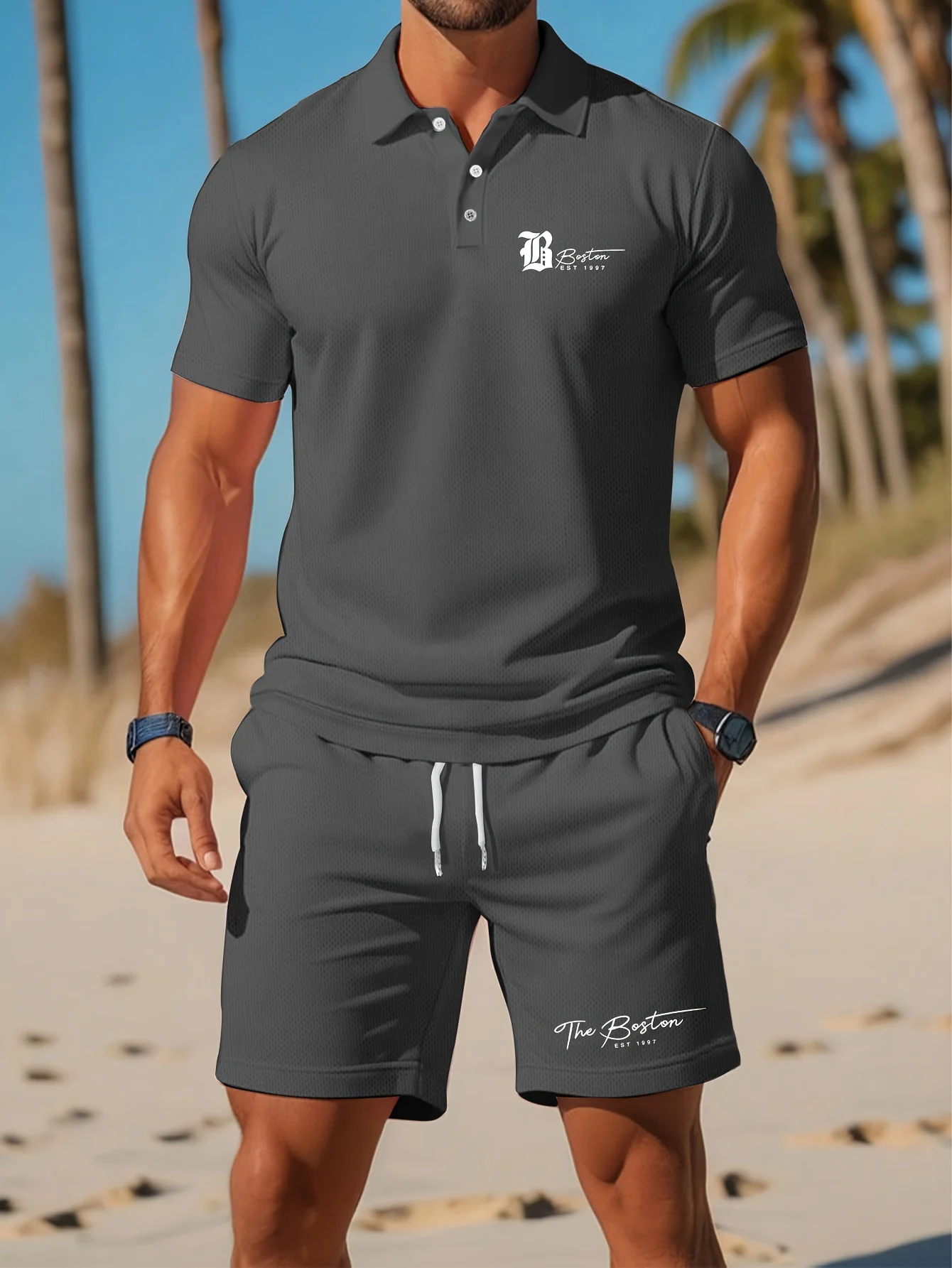 Летний новый мужской комплект  – обзор и цена Men'S Fashion Usa