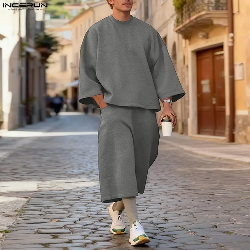 Мужской комплект INCERUN: одно – обзор и цена Men'S Fashion Loose Pants