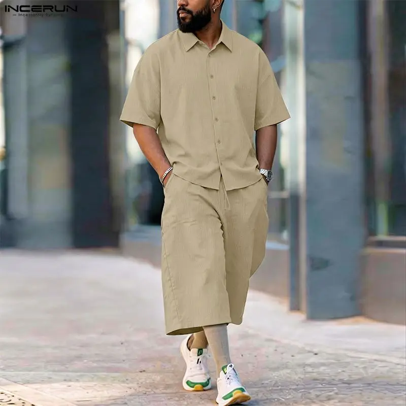 Мужской комплект INCERUN: одно – обзор и цена Men'S Fashion Loose Pants