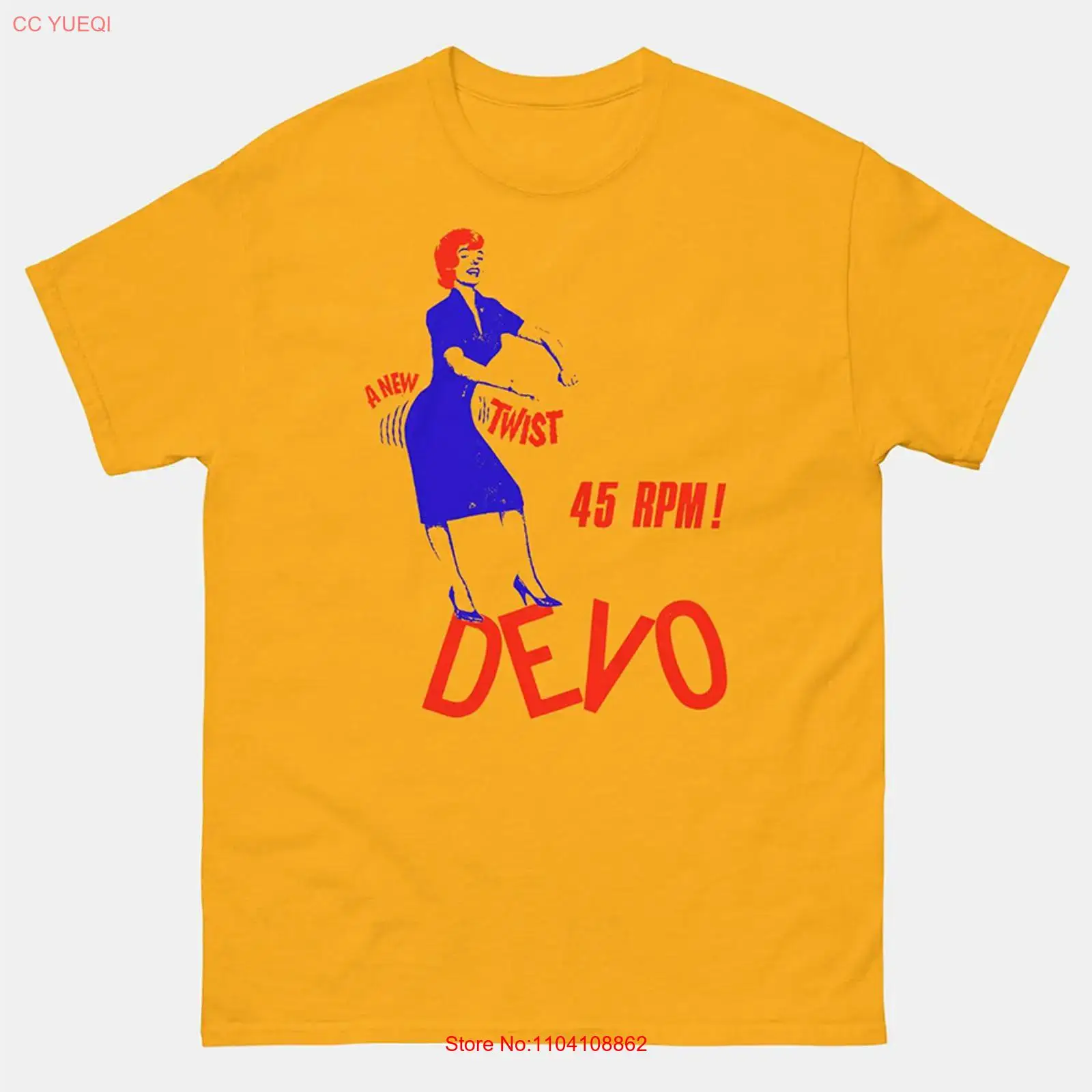 Футболка DEVO Band A New Twist – обзор и цена Yellow Men'S Fashion