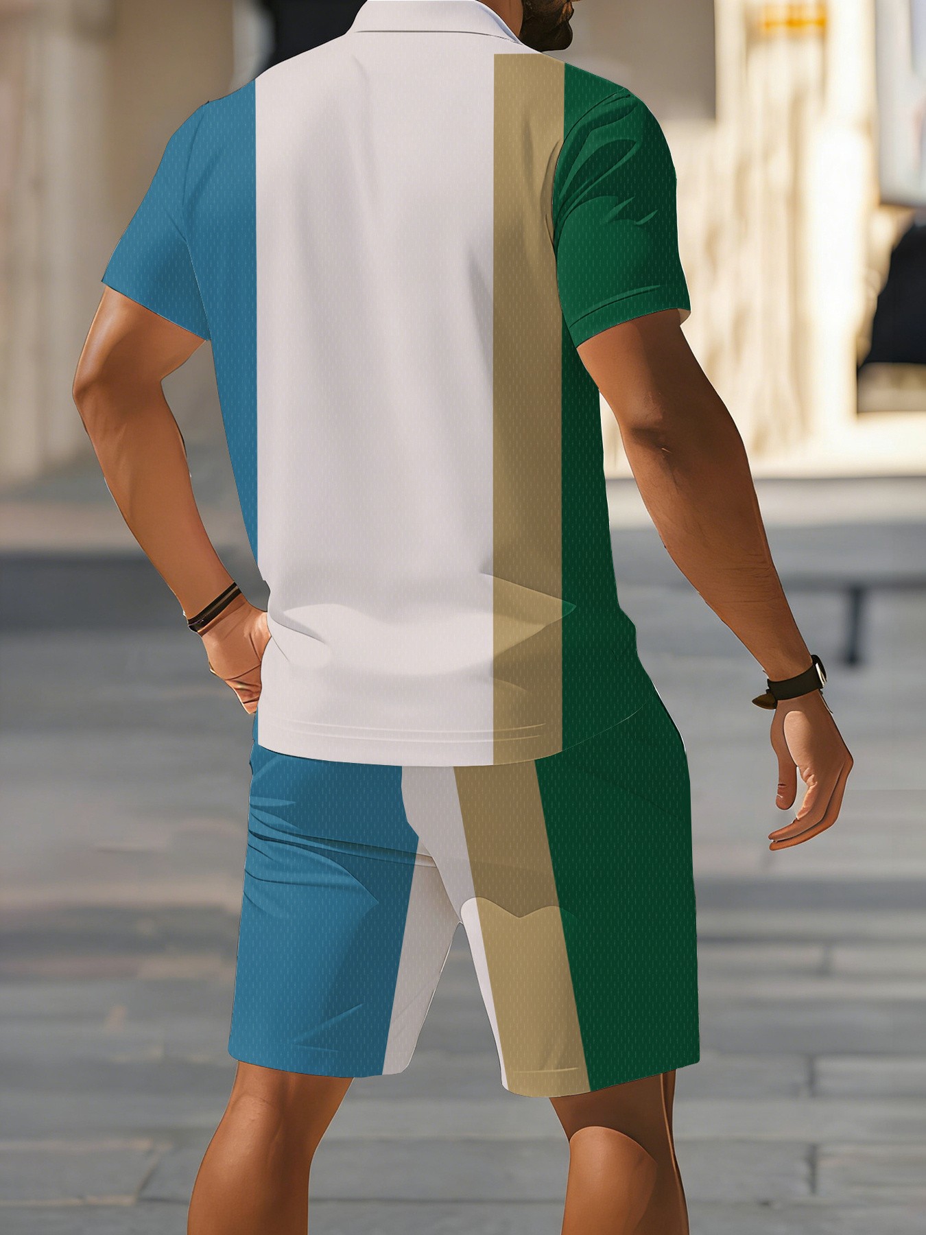 Новый летний мужской комплект  – обзор и цена Men'S Fashion Polo Shirt