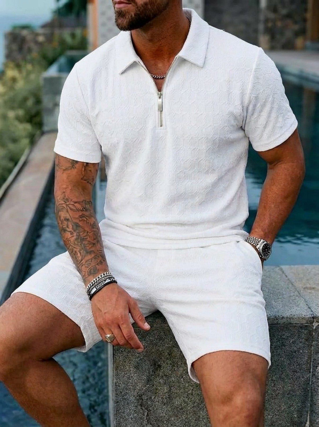 Летний новый мужской модный ко – обзор и цена Men'S Fashion Polo Shirt