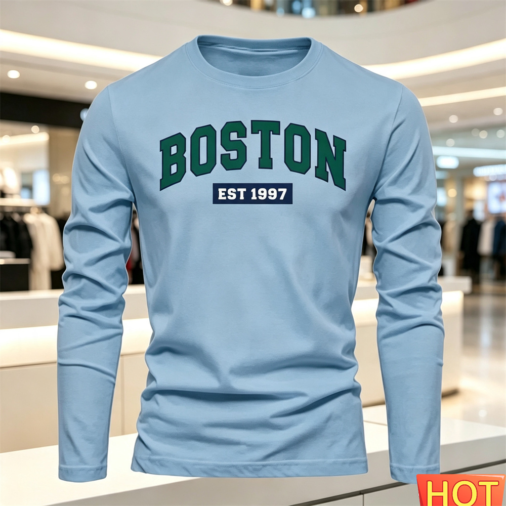 Мужская футболка с длинными ру – обзор и цена Fashion Mens Shirt