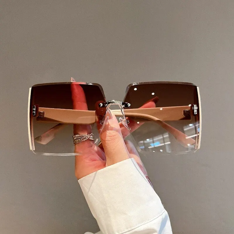 Новые квадратные безободковые  – обзор и цена Men'S Fashion Glasses