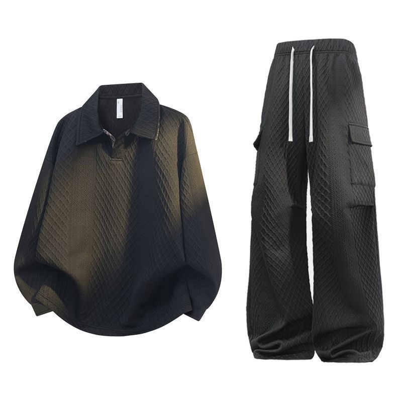 Унисекс комплект из жаккардово – обзор и цена Men'S Fashion Loose Pants