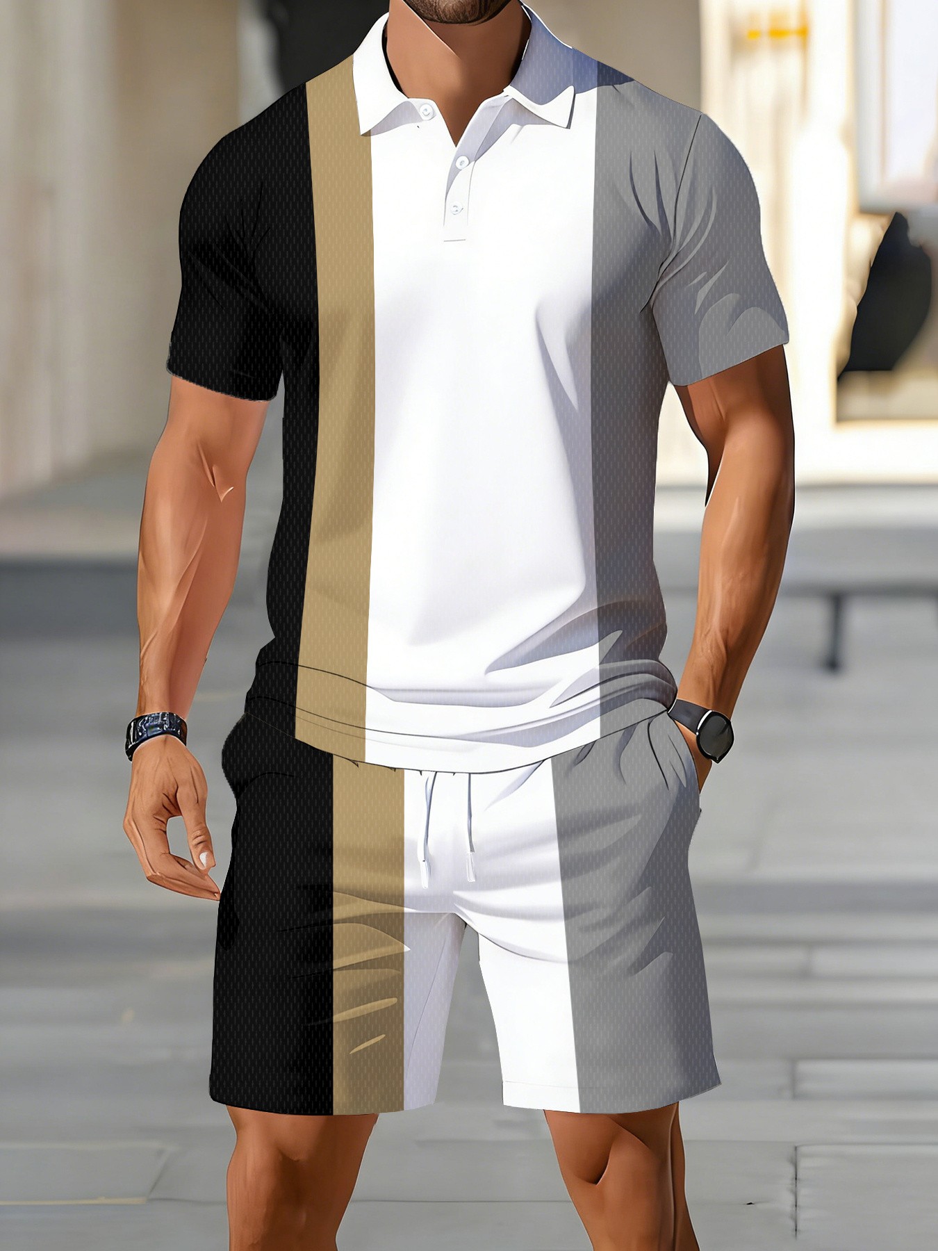 Летний мужской комплект поло 2 – обзор и цена Men'S Fashion Polo Shirt