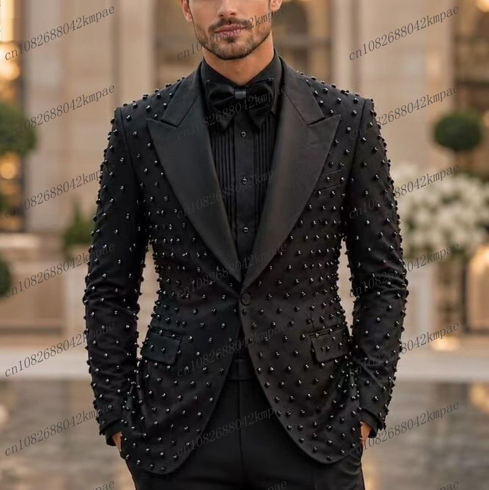 Модный черный мужской костюм с – обзор и цена Mens Fashion Blazer