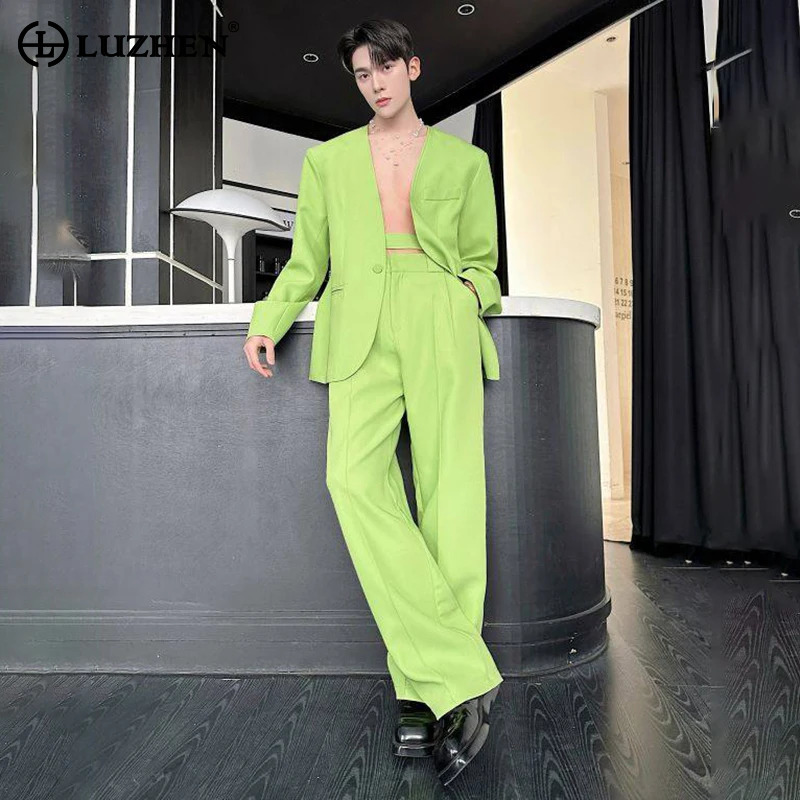 LUZHEN 2026 Весенний новый одн – обзор и цена Mens Fashion Blazer