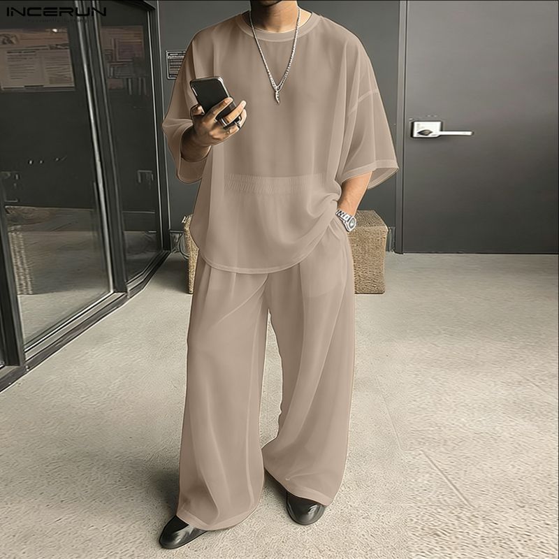 Мужской комплект INCERUN: одно – обзор и цена Men'S Fashion Loose Pants