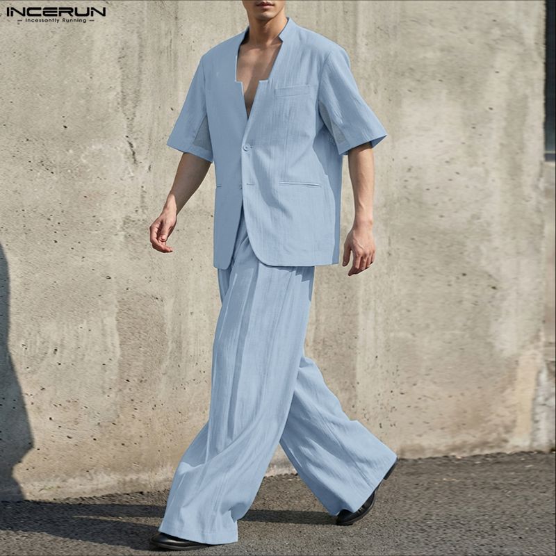 Мужской комплект INCERUN: одно – обзор и цена Men'S Fashion Loose Pants