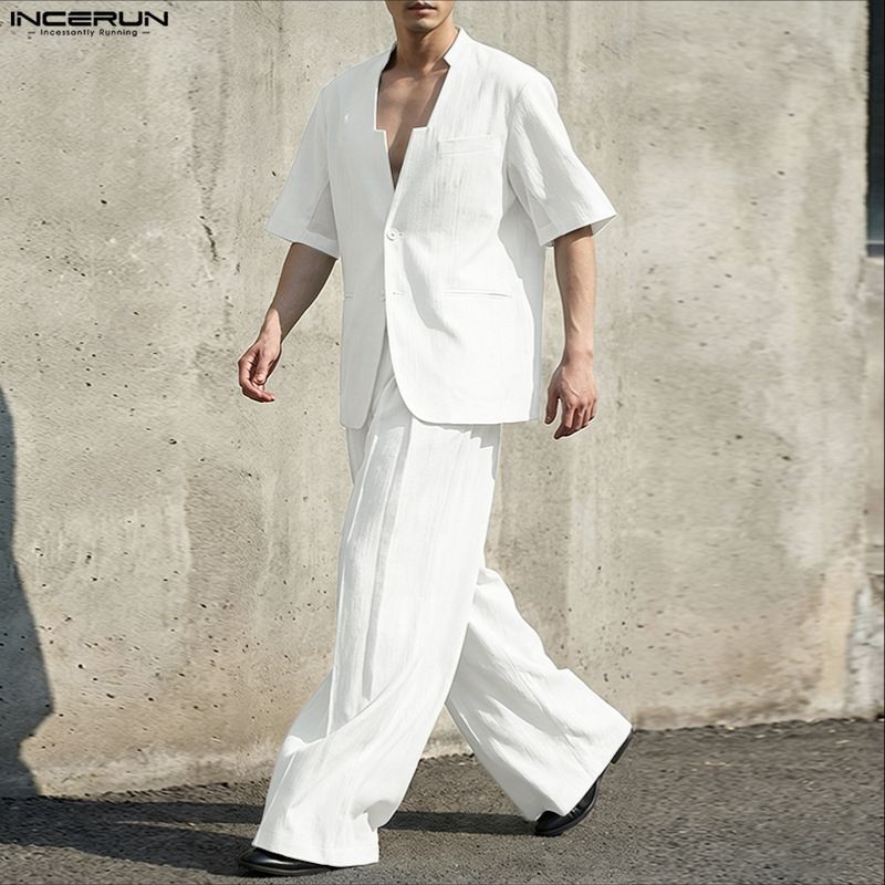 Мужской комплект INCERUN: одно – обзор и цена Men'S Fashion Loose Pants