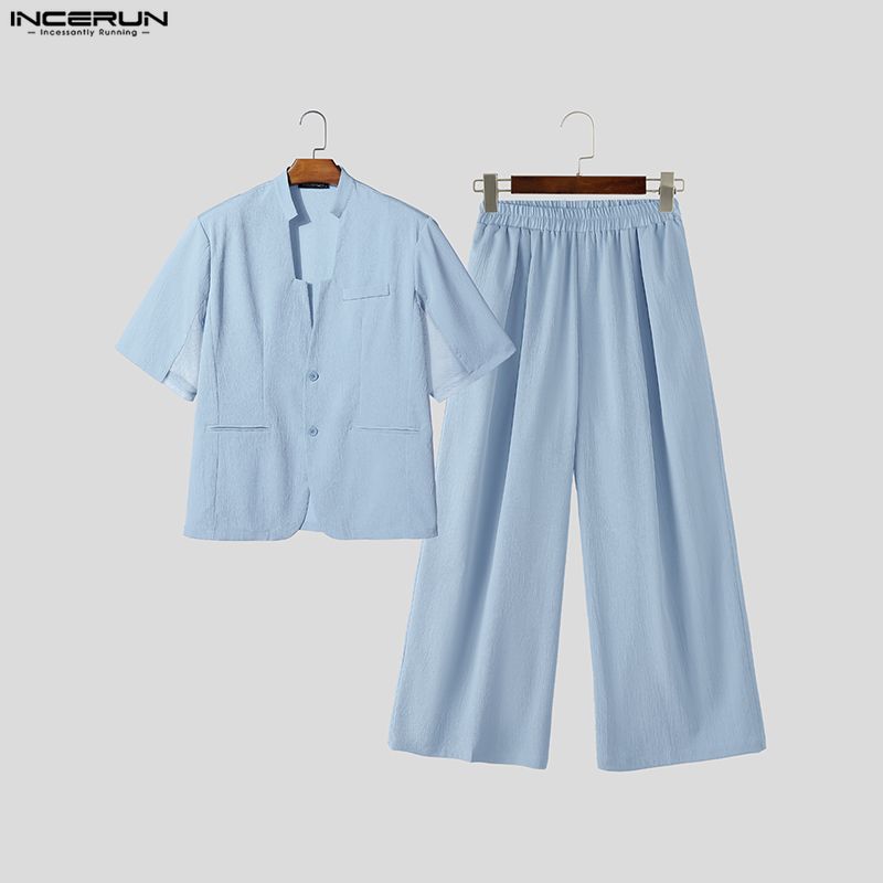 Мужской комплект INCERUN: одно – обзор и цена Men'S Fashion Loose Pants