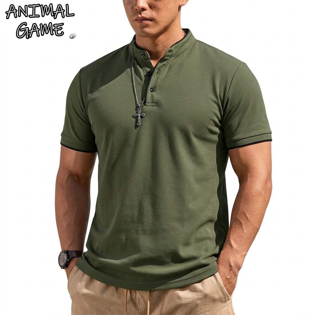 Летняя мужская футболка-поло с – обзор и цена Men'S Fashion Polo Shirt