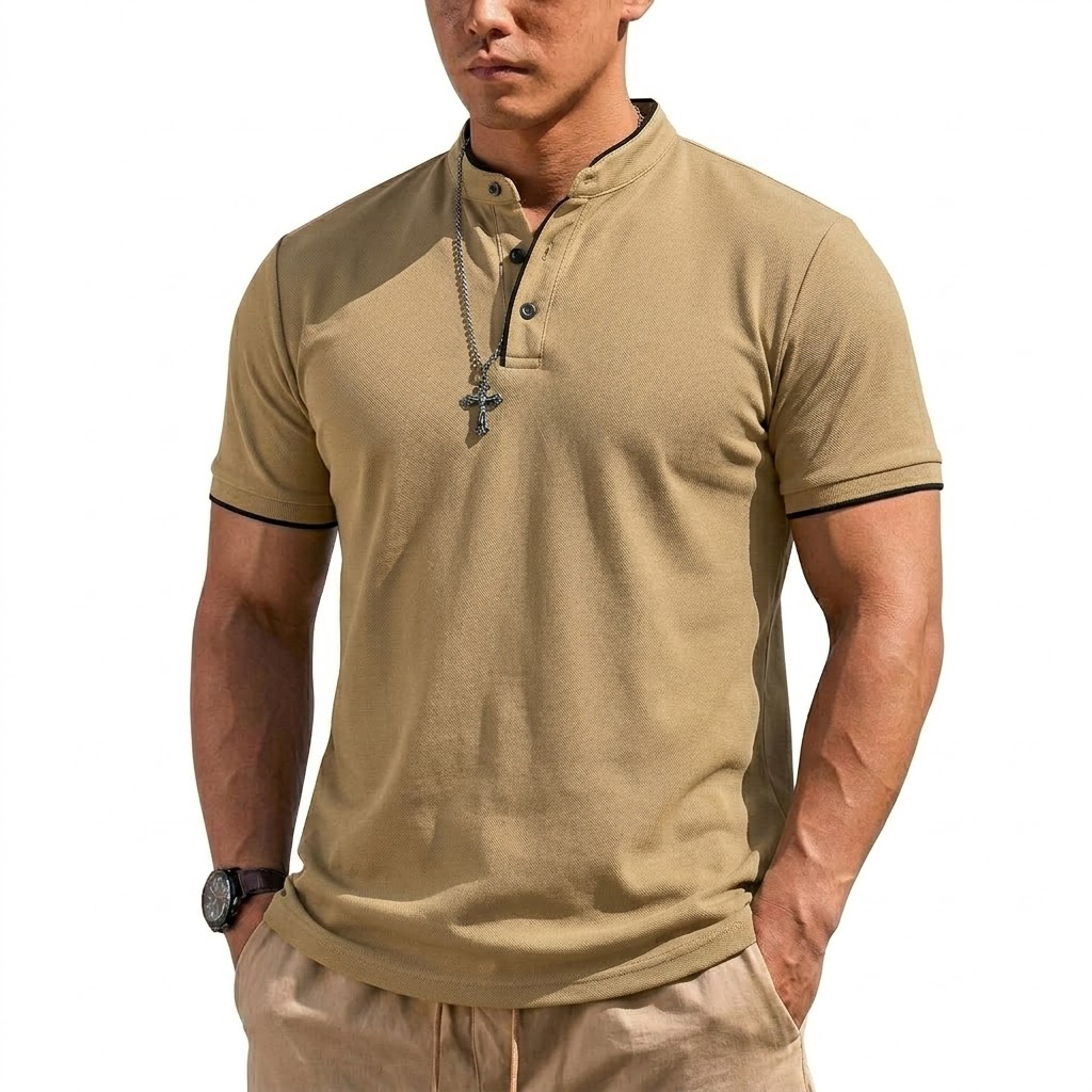 Летняя мужская футболка-поло с – обзор и цена Men'S Fashion Polo Shirt